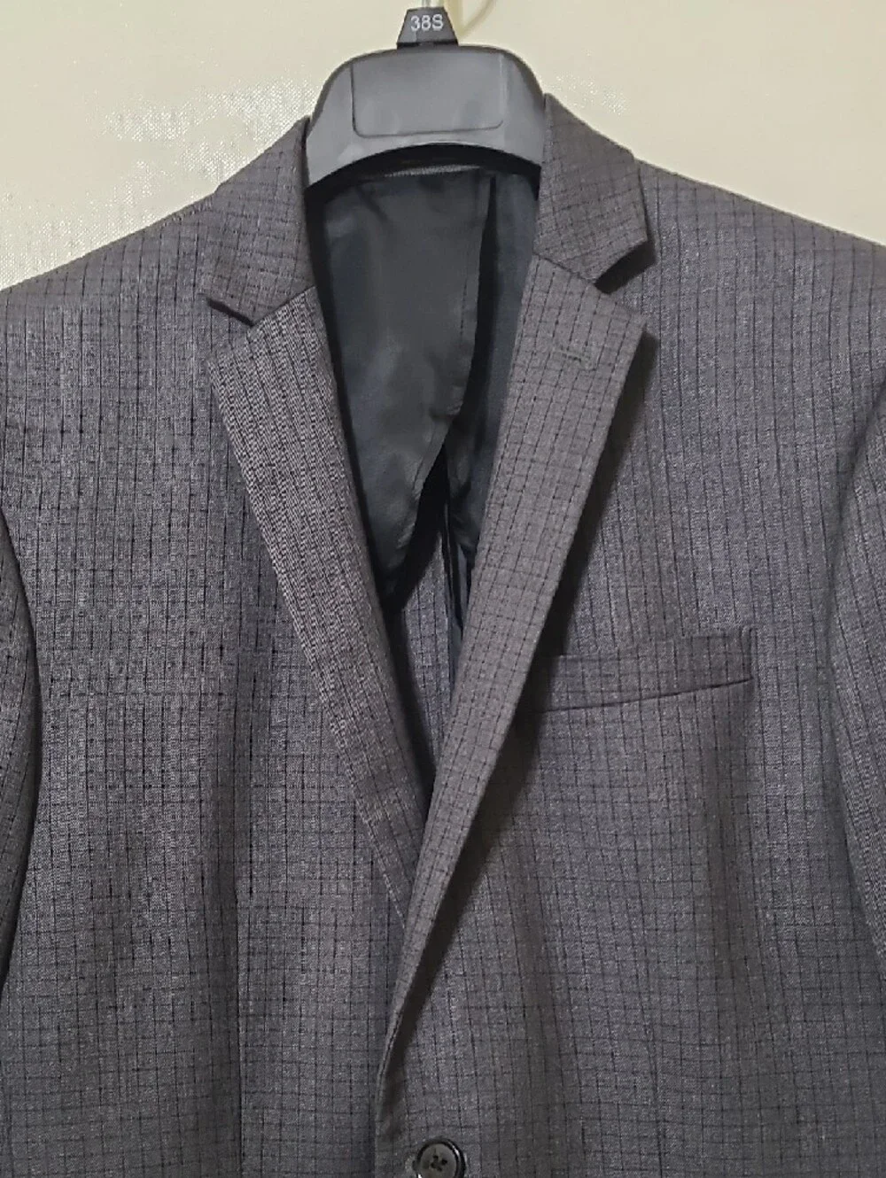 Bar‎ III Men's Slim Fit Grey Two-Button Sport Coat Blazer - Size 38S